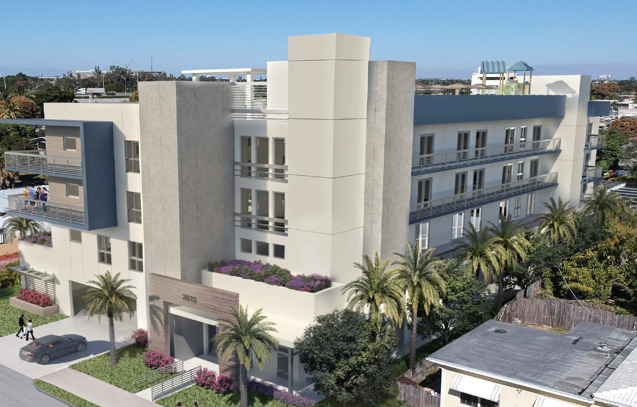 Hollywood Apartment Building